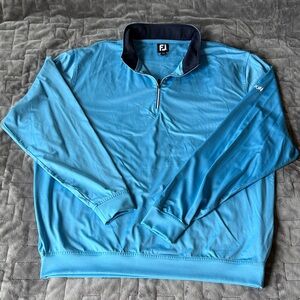 FootJoy XXL Blue Quarter-Zip Jacket